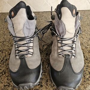 Men's Gray and Black Hiking Boots